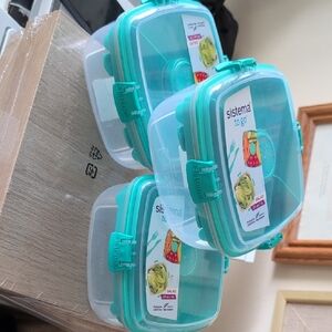 Sistema To Go Food Storage Containers - Aqua